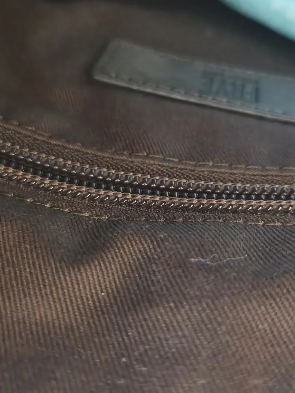 Frye Brown Leather Buckle Crossbody Bag